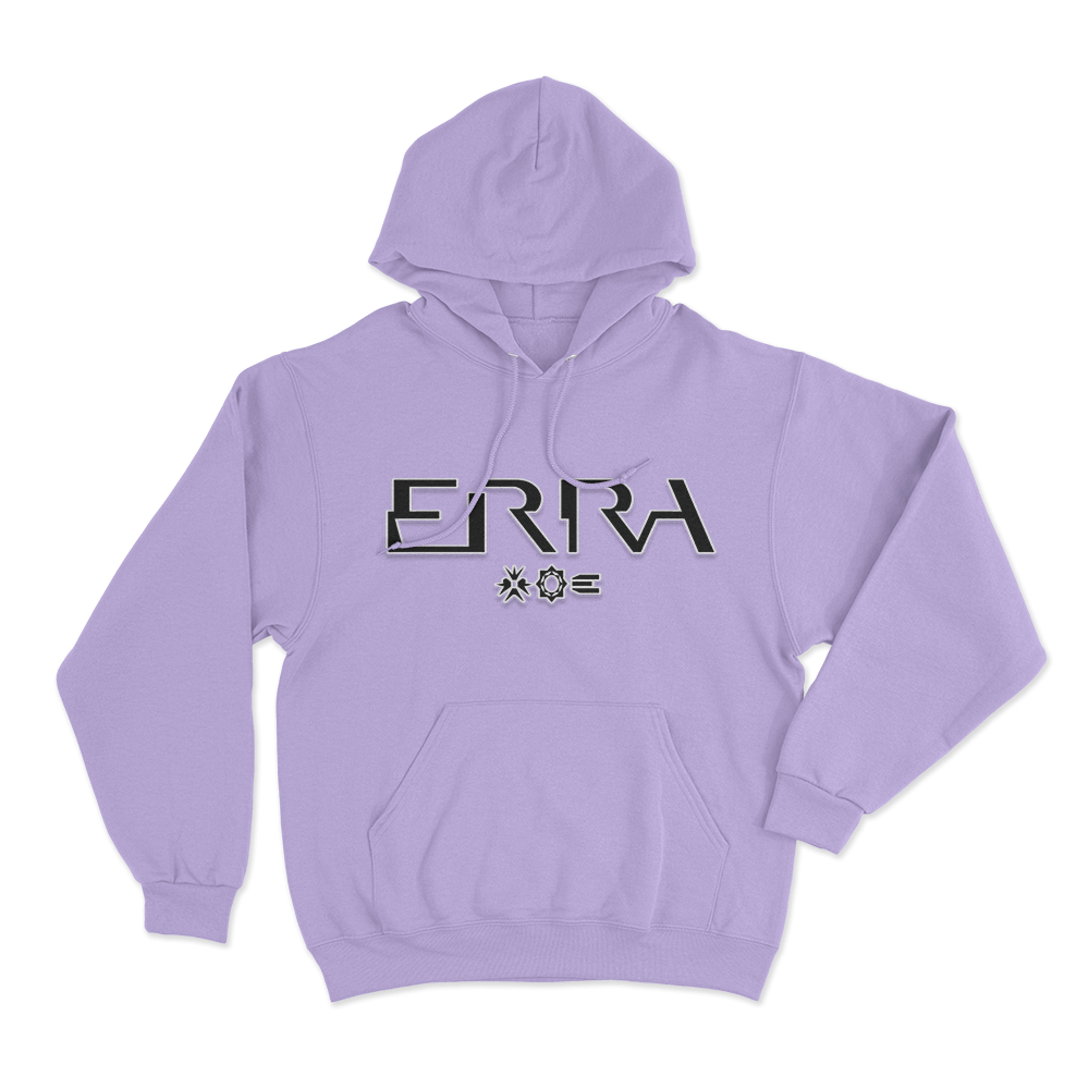 ERRA Band Logo With Geometric Icons Hoodie Purple ERRA Band Logo With Geometric Icons Hoodie Purple