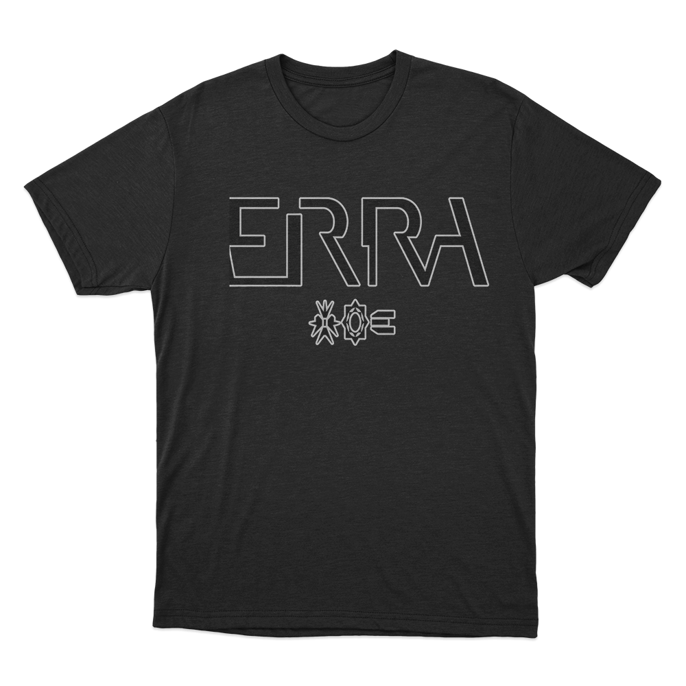 ERRA Band Logo With Geometric Icons T Shirt Black ERRA Band Logo With Geometric Icons T Shirt Black