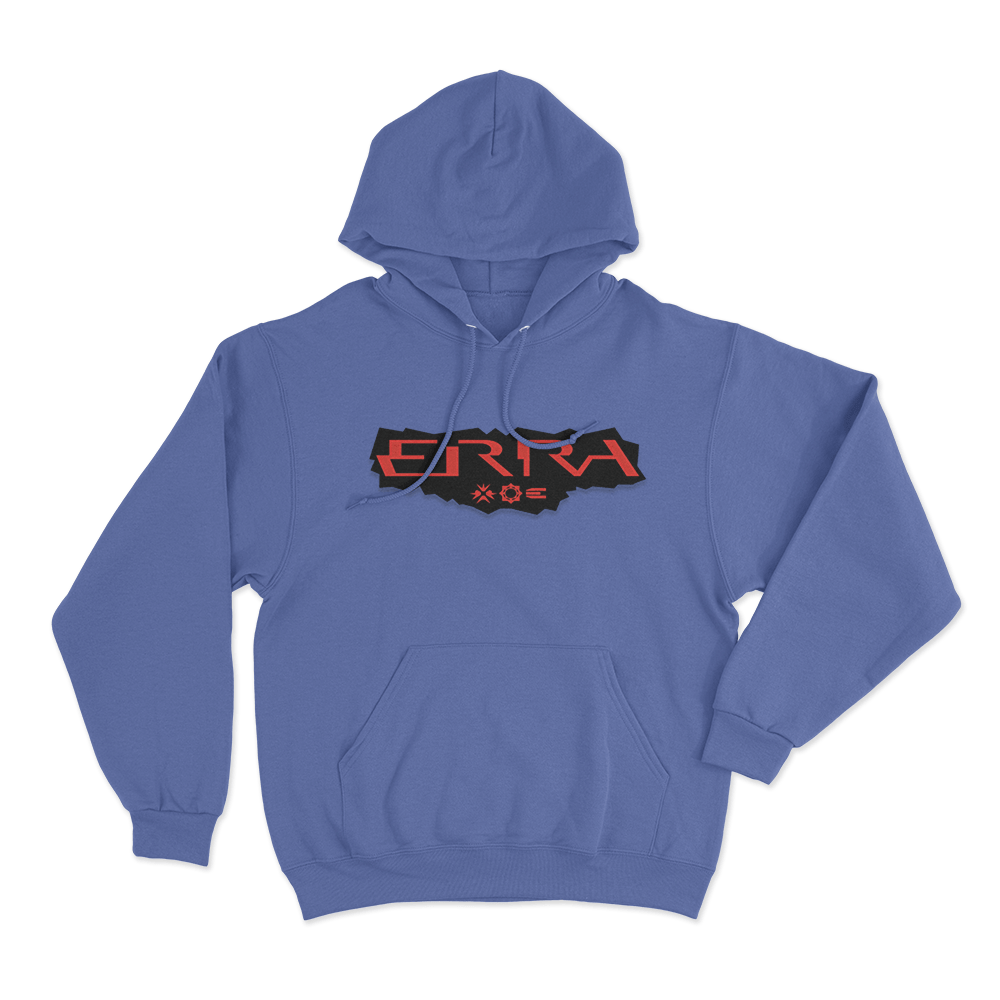 ERRA Band Patch Design Hoodie Blue ERRA Band Patch Design Hoodie Blue