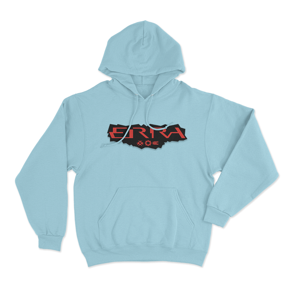 ERRA Band Patch Design Hoodie Sky Blue ERRA Band Patch Design Hoodie Sky Blue