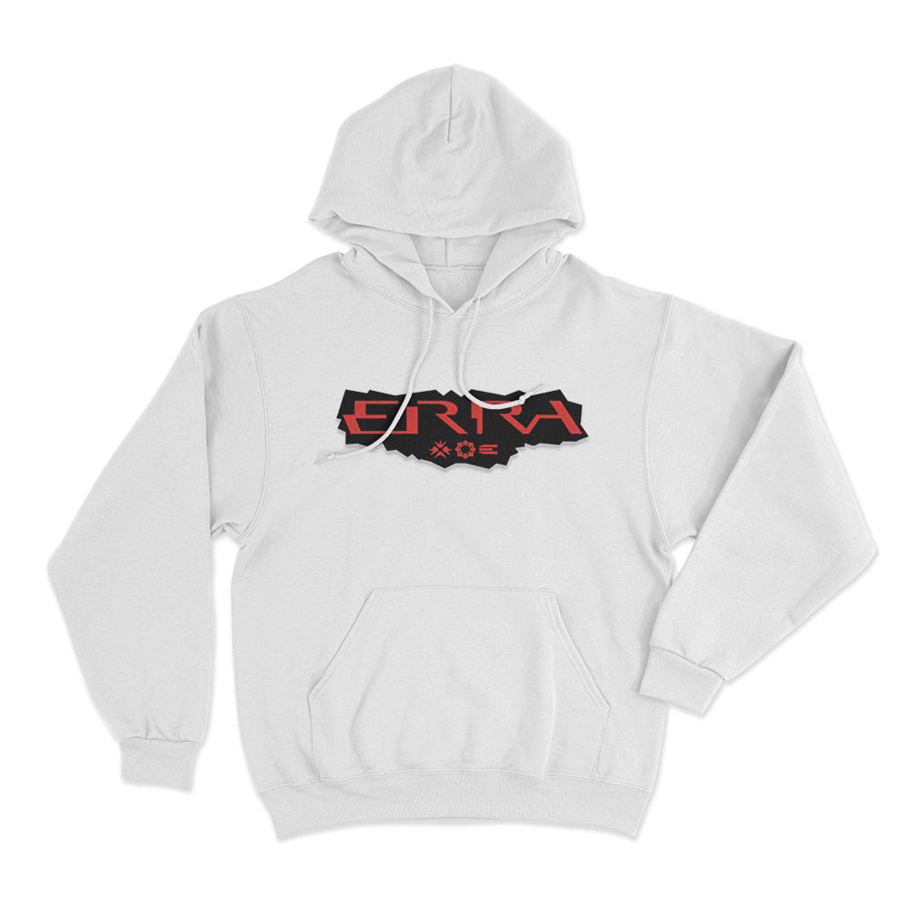 ERRA Band Patch Design Hoodie White ERRA Band Patch Design Hoodie White