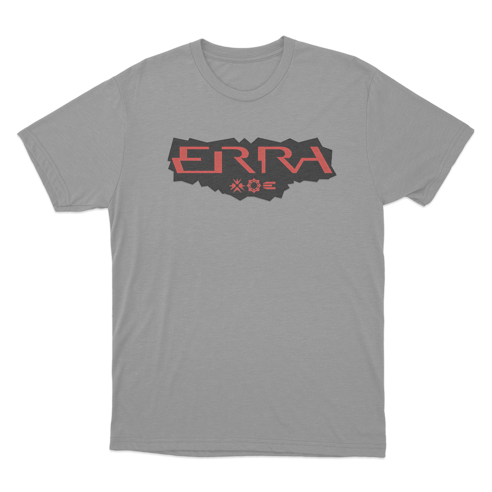 ERRA Band Patch Design T Shirt Grey ERRA Band Patch Design T Shirt Grey