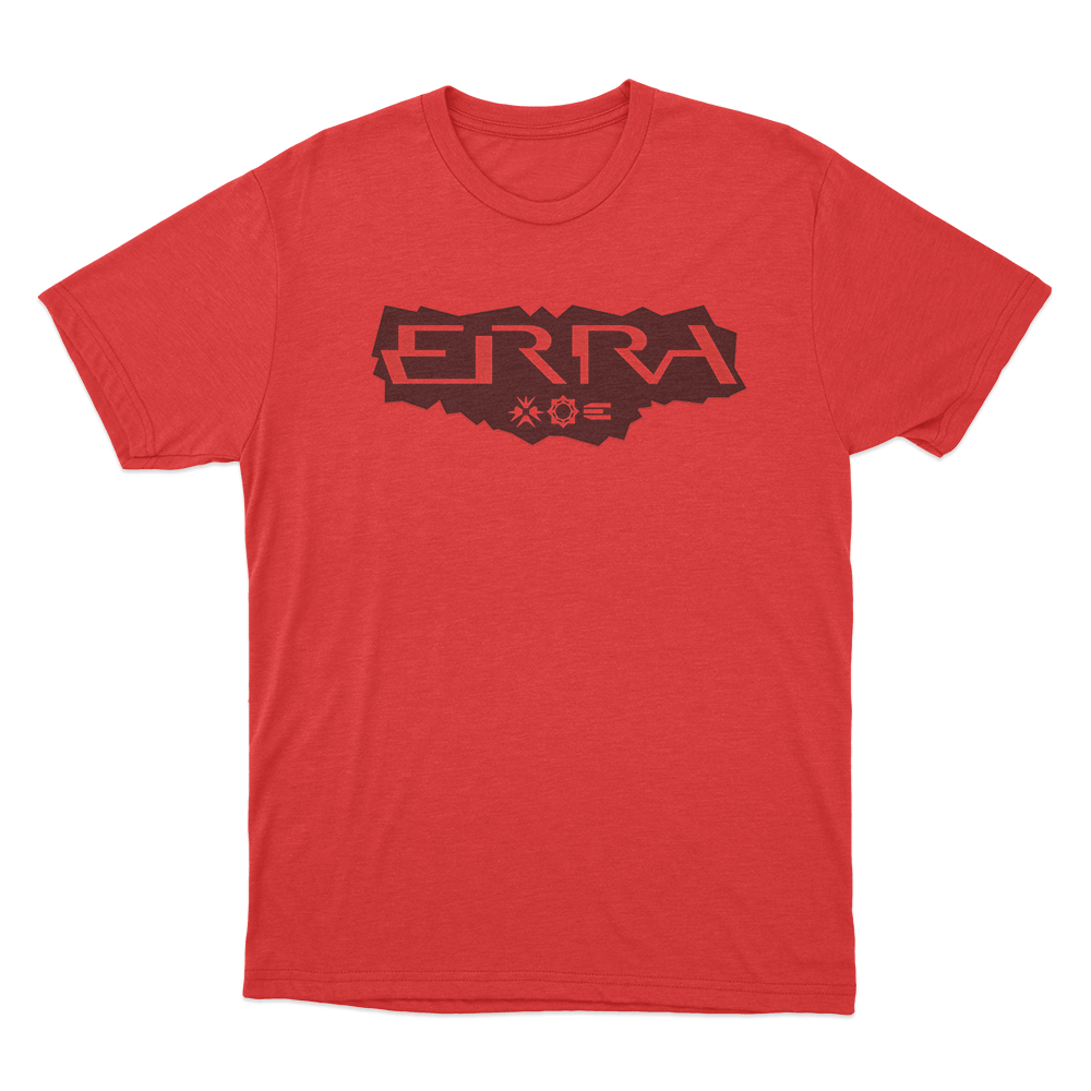 ERRA Band Patch Design T Shirt Red ERRA Band Patch Design T Shirt Red