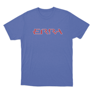 ERRA Band Red Logo T Shirt Blue